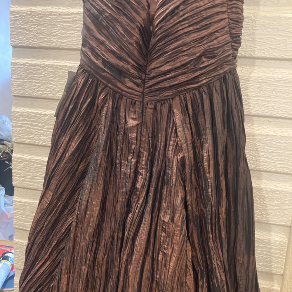 Strapless Taffeta Dress - image 5